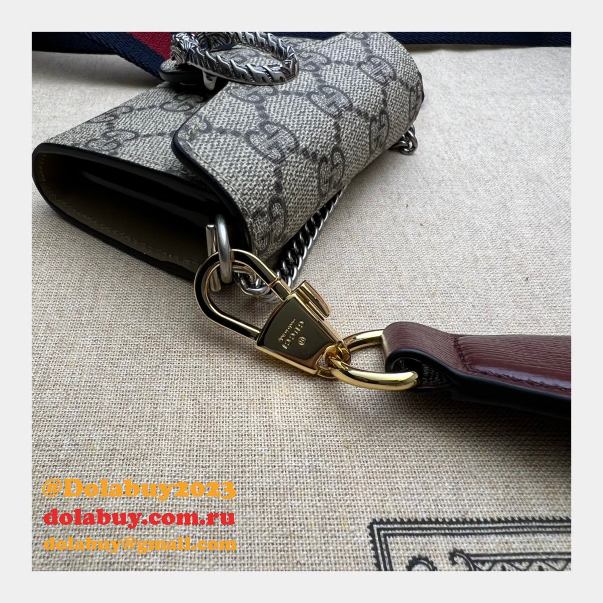 I Buy Replica Dionysus Chain Wallet Metallic 696804 Bag
