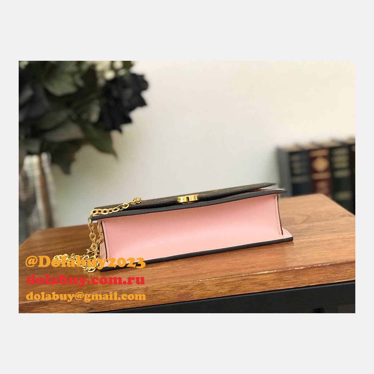 Louis Vuitton Best Flore Chain Wallet Monogram M67405 Brown