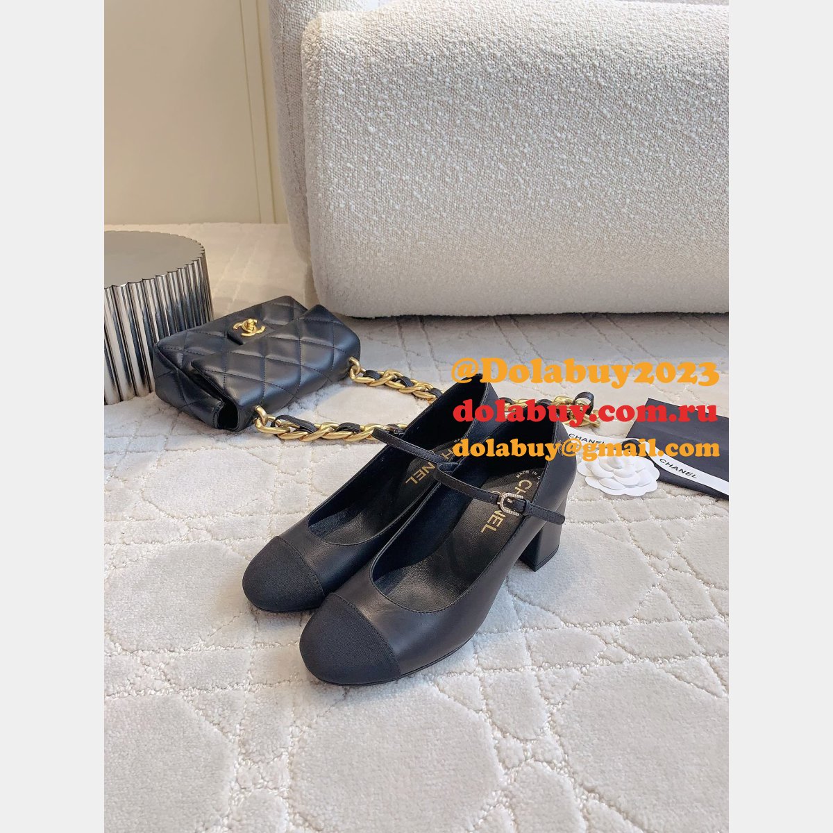 Luxury Chane L Designer 23s Mary Jane Shoes