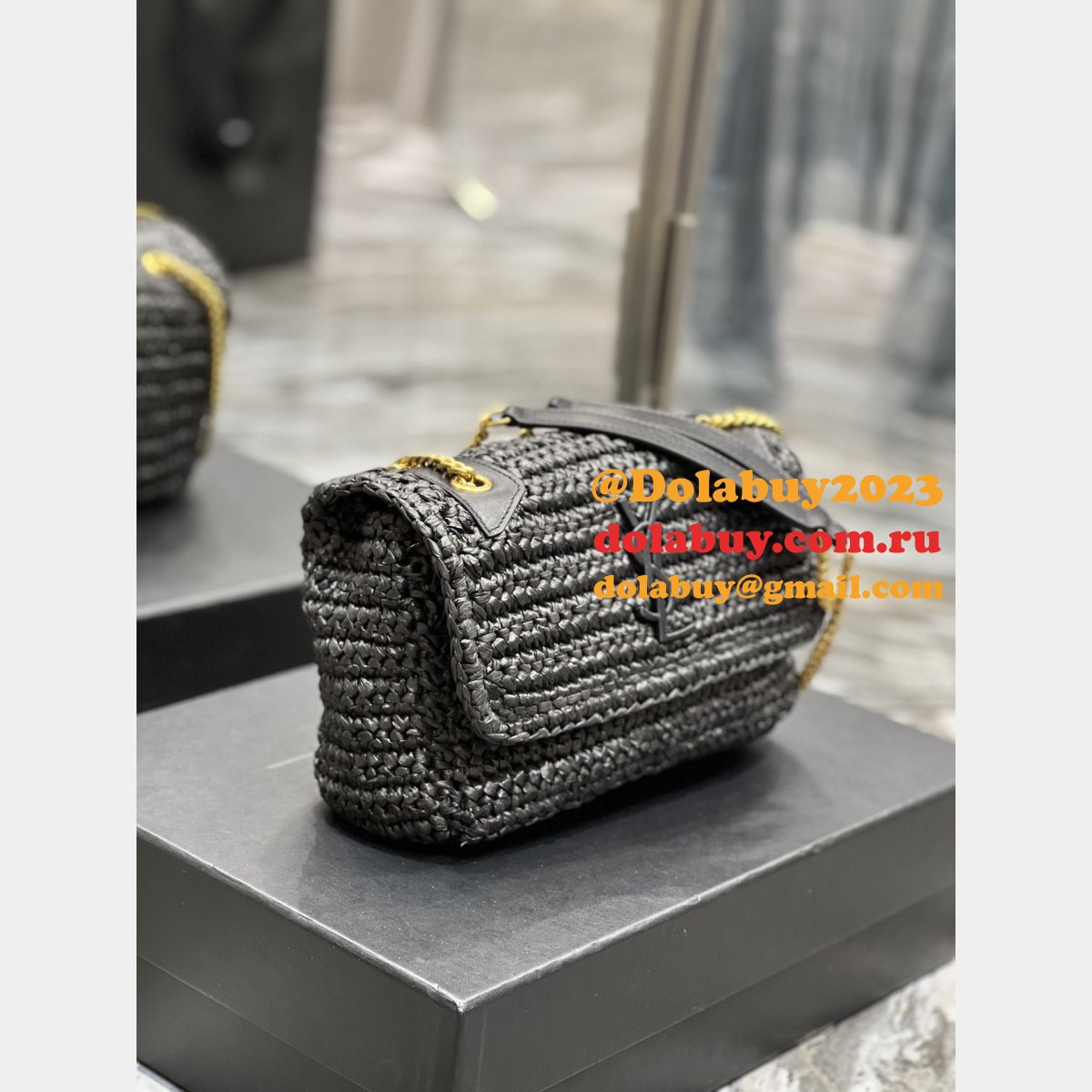 Quality YSL Niki Weave Bag Replica 22/28cm 633151/633158