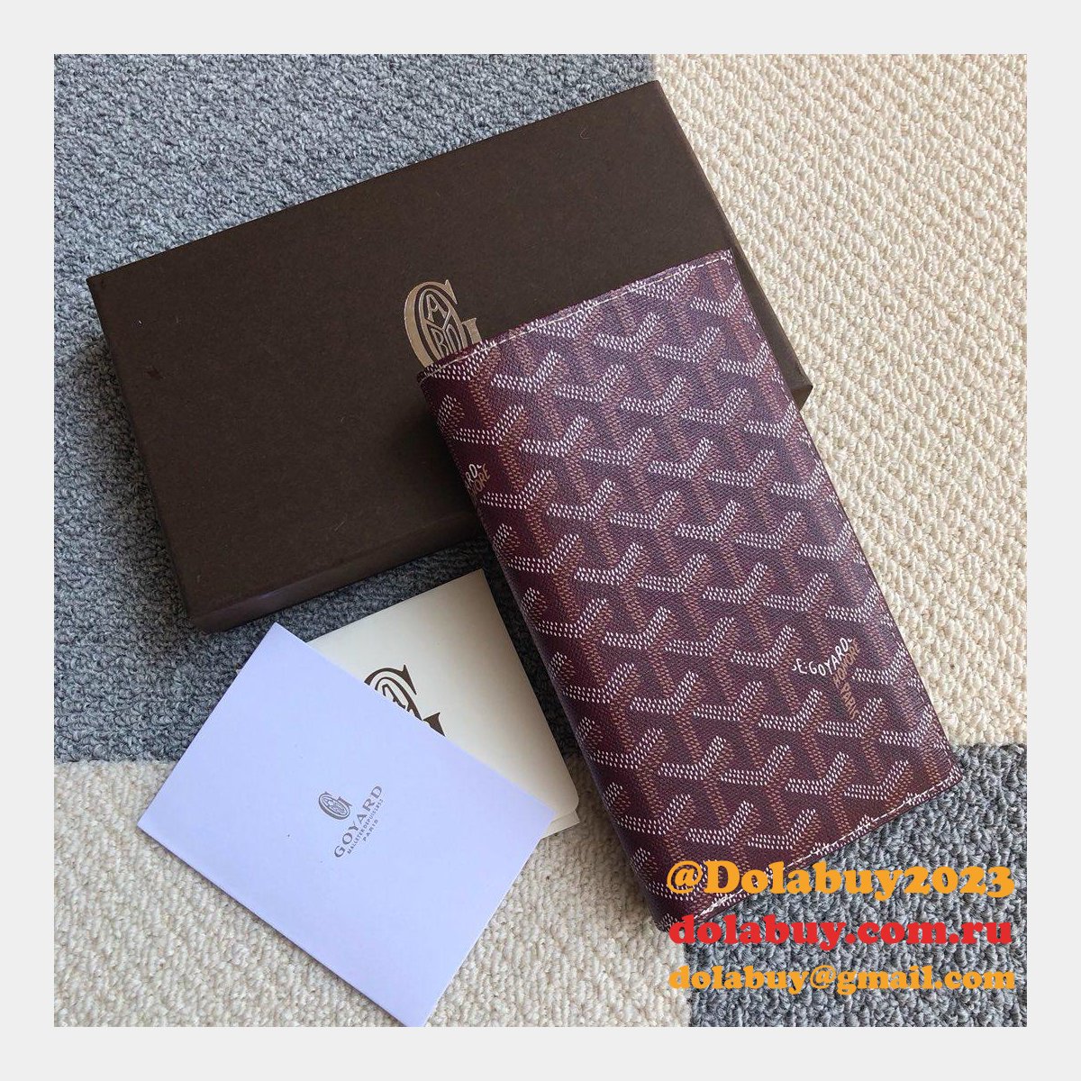 High Quality Goyard Multi-Color Ticket Top Wallet