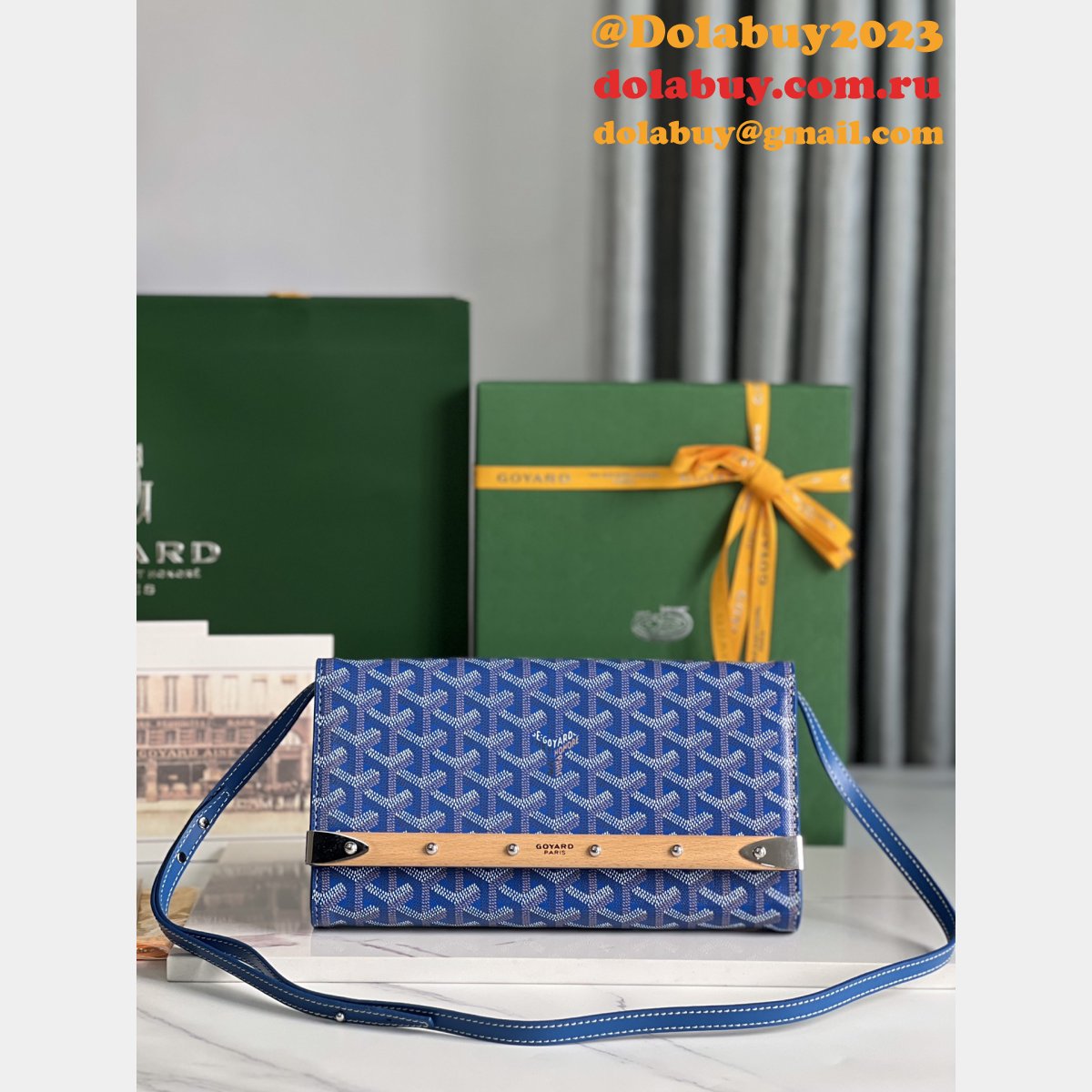 Monte-Carlo 020178 Designer Goyard Clutch Fashion Replica Bag