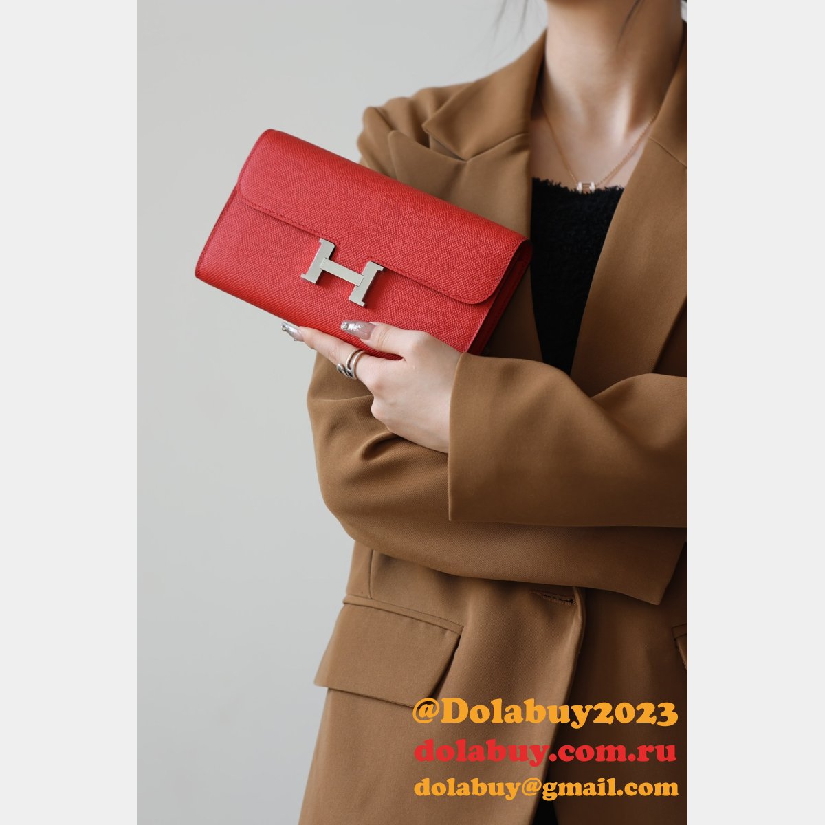 7 Star hermes constance to go clutch bag