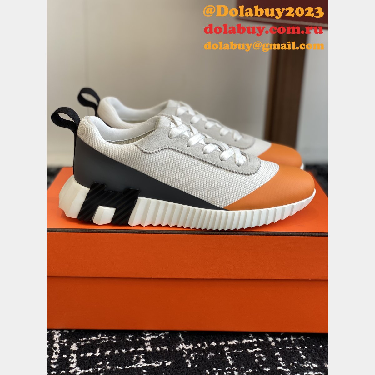 Perfect Hermes Bouncing Sneaker