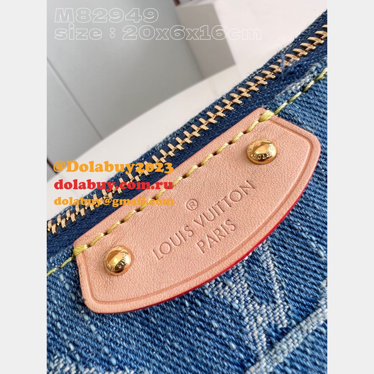 Hills Pochette Monogram Denim M82949 Inspired Louis Vuitton Knock Off Bag