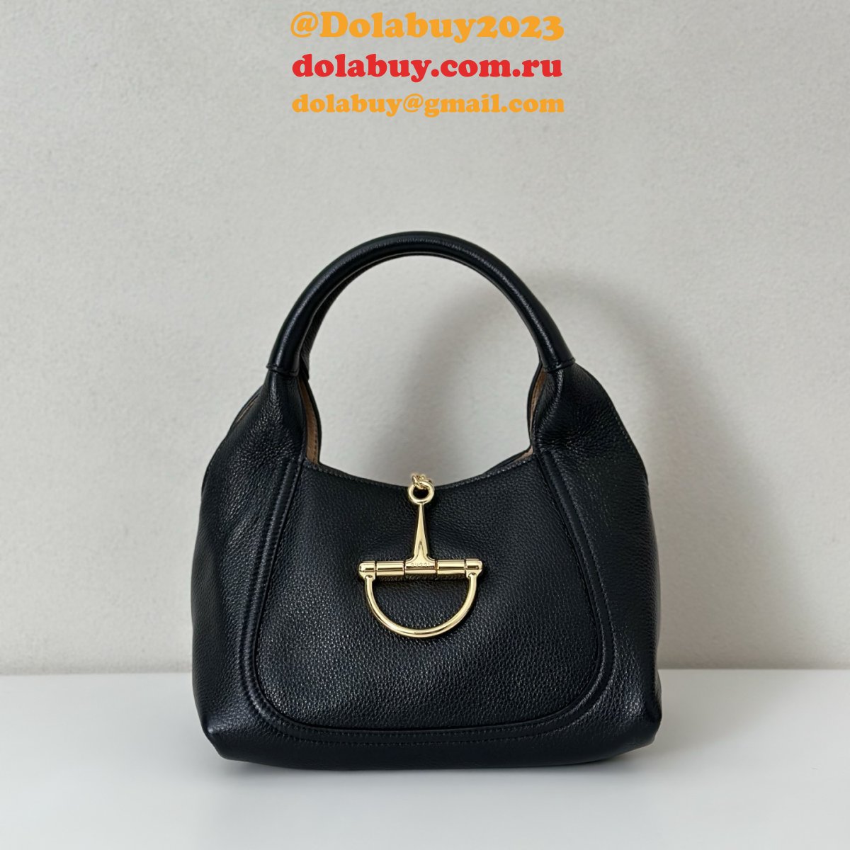 Duplicate 837467 Gucci Softbit Small Shoulder AAA+ Black Bag