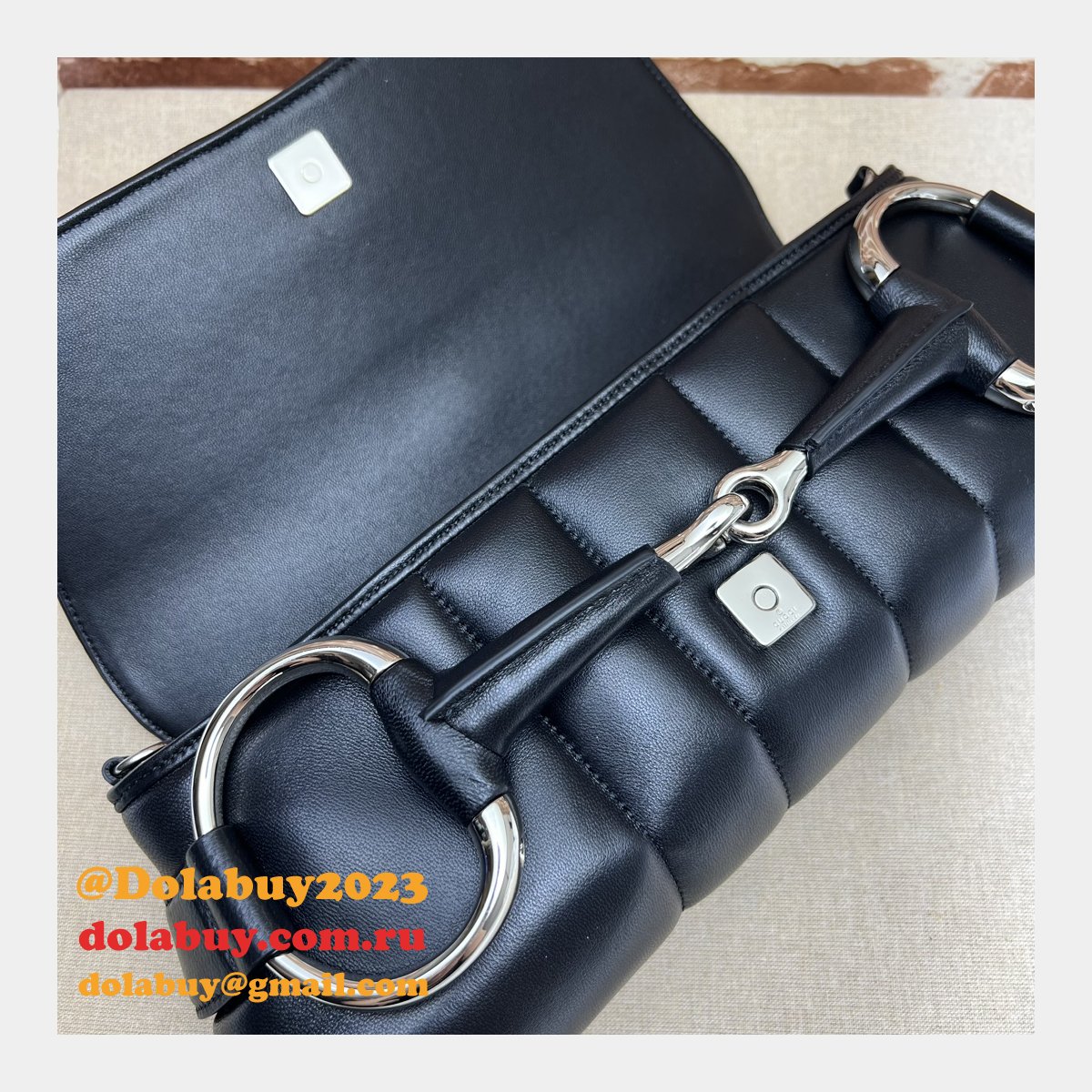 designer G*u*i horsebit inspired chain 764255 shoulder bag