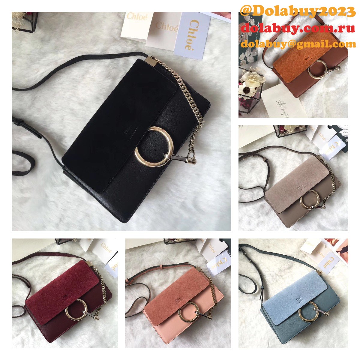 Designer 1:1 Replica Chloe Faye Bag On China Sale