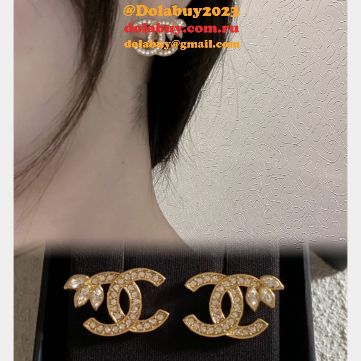 Copy Designer racelet Brooch Stud Earrings Luxury