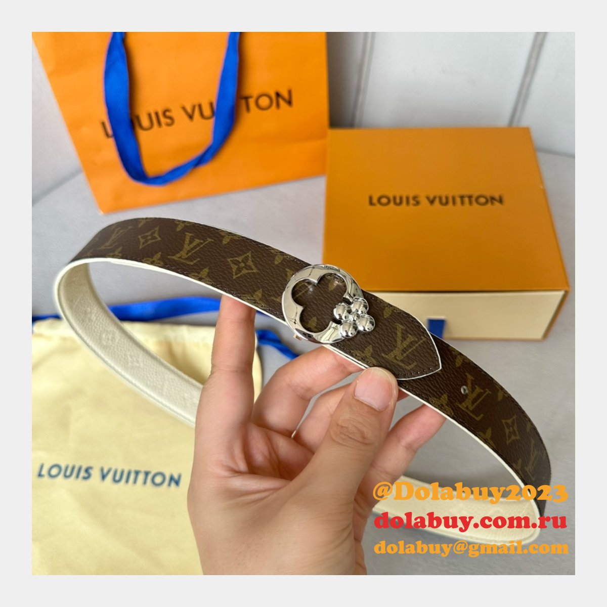 Wholesale LOUIS VUITTON Women Flowergram Belt 30MM