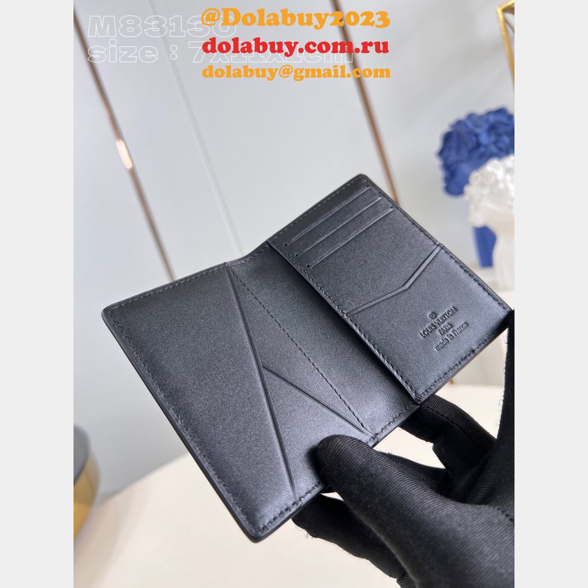 Brazza Slender Pocket Organizer Wallet Replica LV Bag