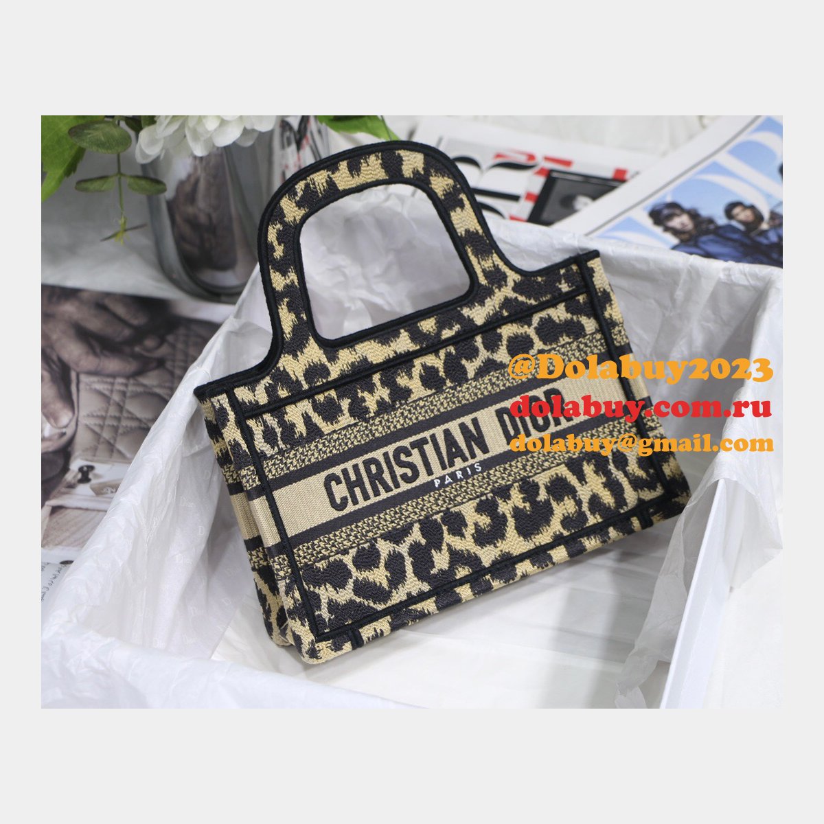 Replica Christian Dior Mini Book Tote Bag Factory