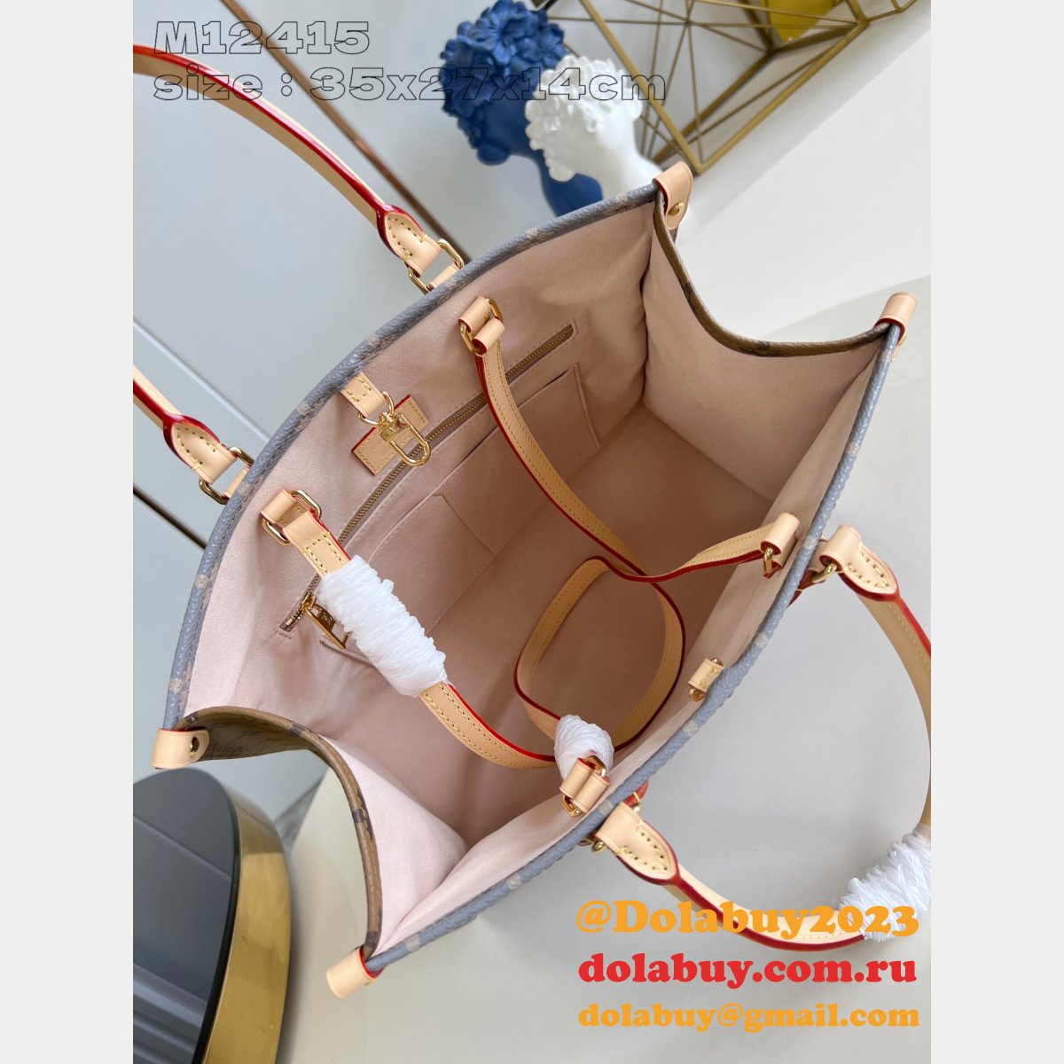 Louis Vuitton Perfect Luxury OnTheGo Fake M12415 Monogram Canvas