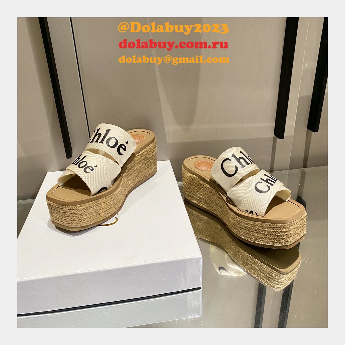 Chloé Replica Shoes Roman Slippers Designer Footwear