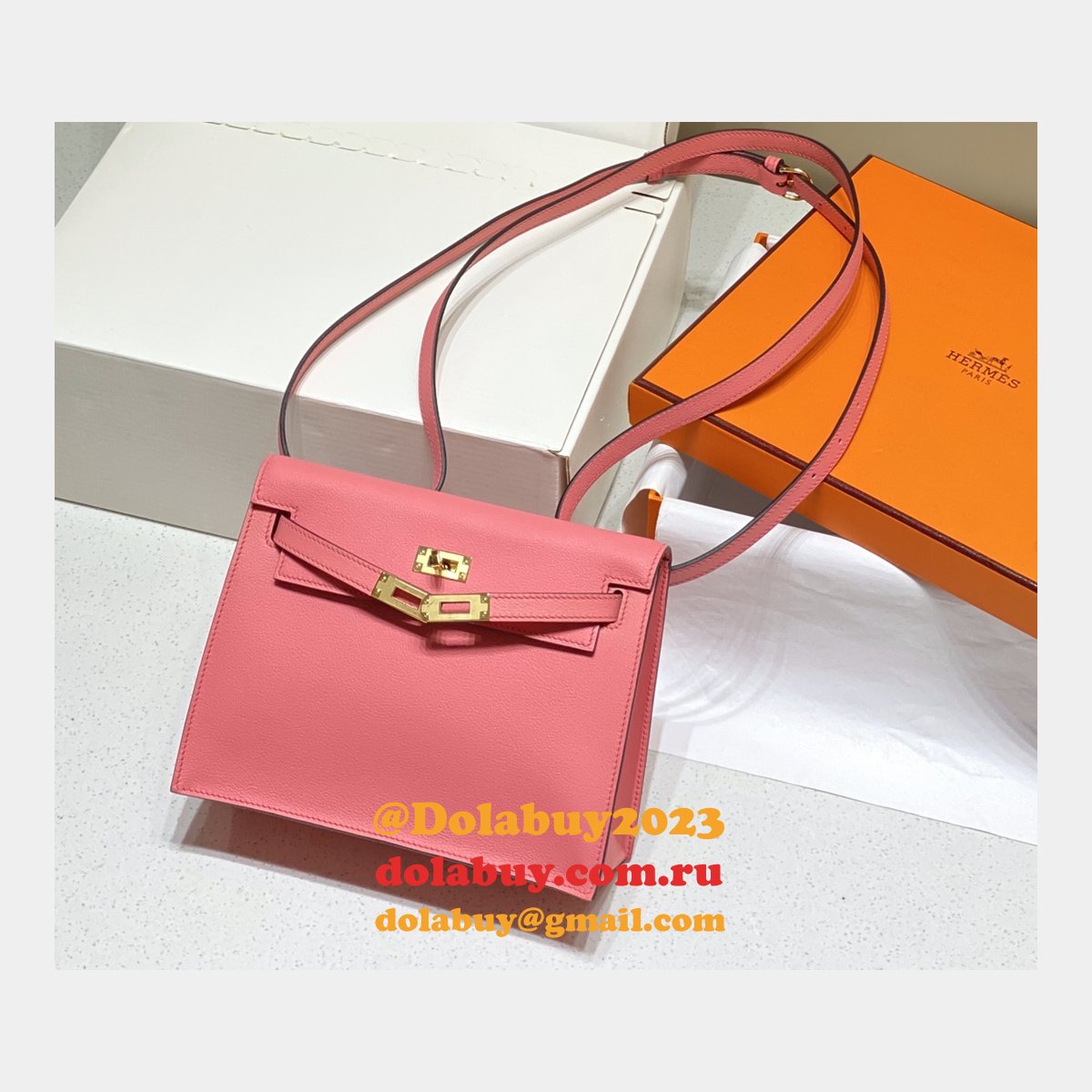 7 Star HERMES KELLY DANSE Customize BAG FOR SALE