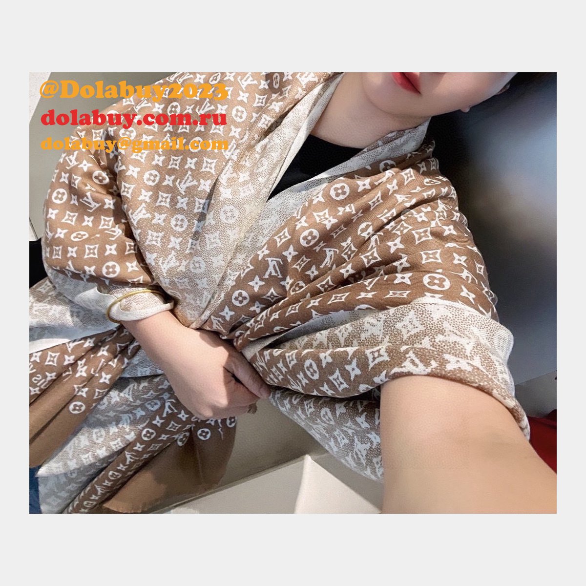 Luxury Best LV cashmere scarf