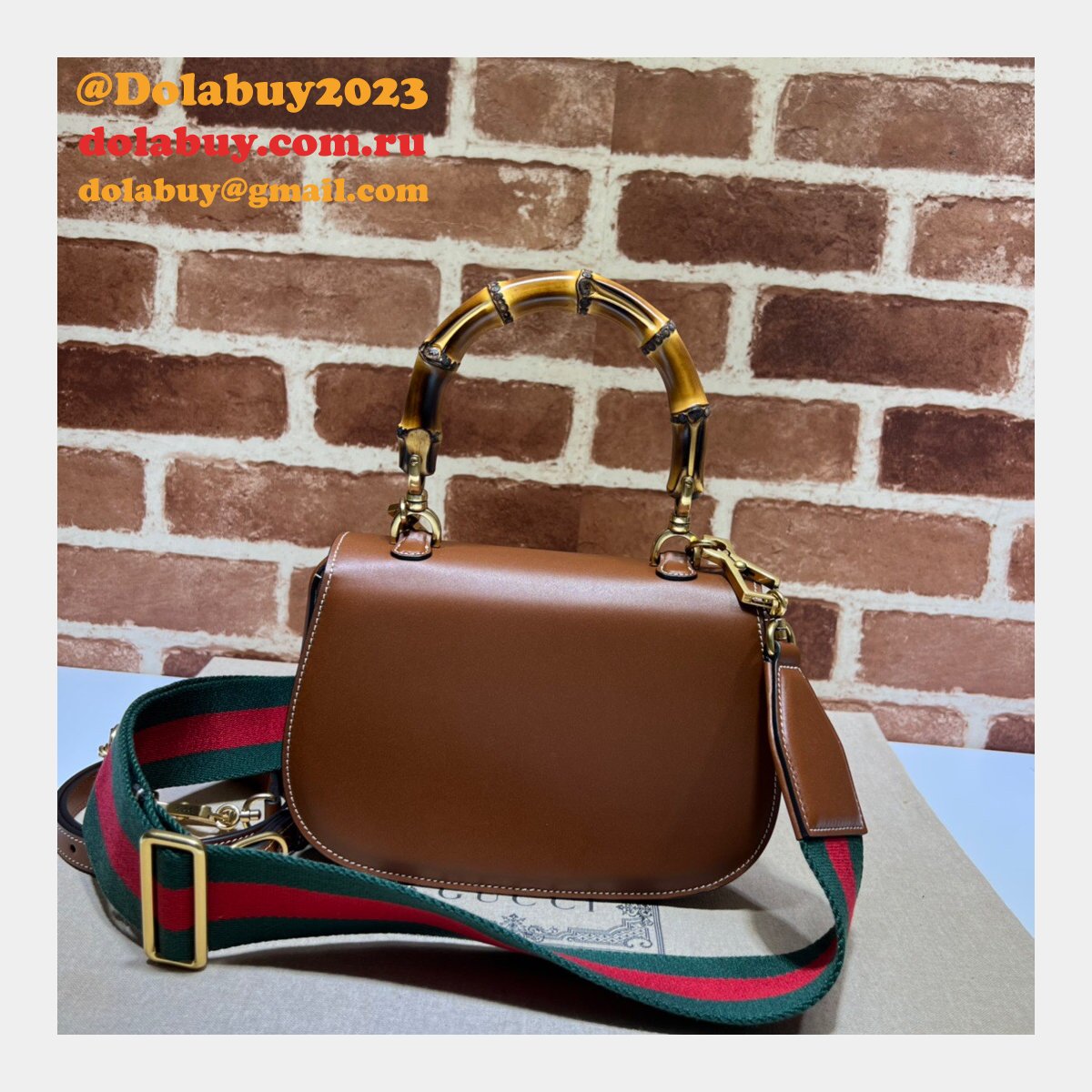 G*u*i bamboo 1947 replica 675797 top handle bag