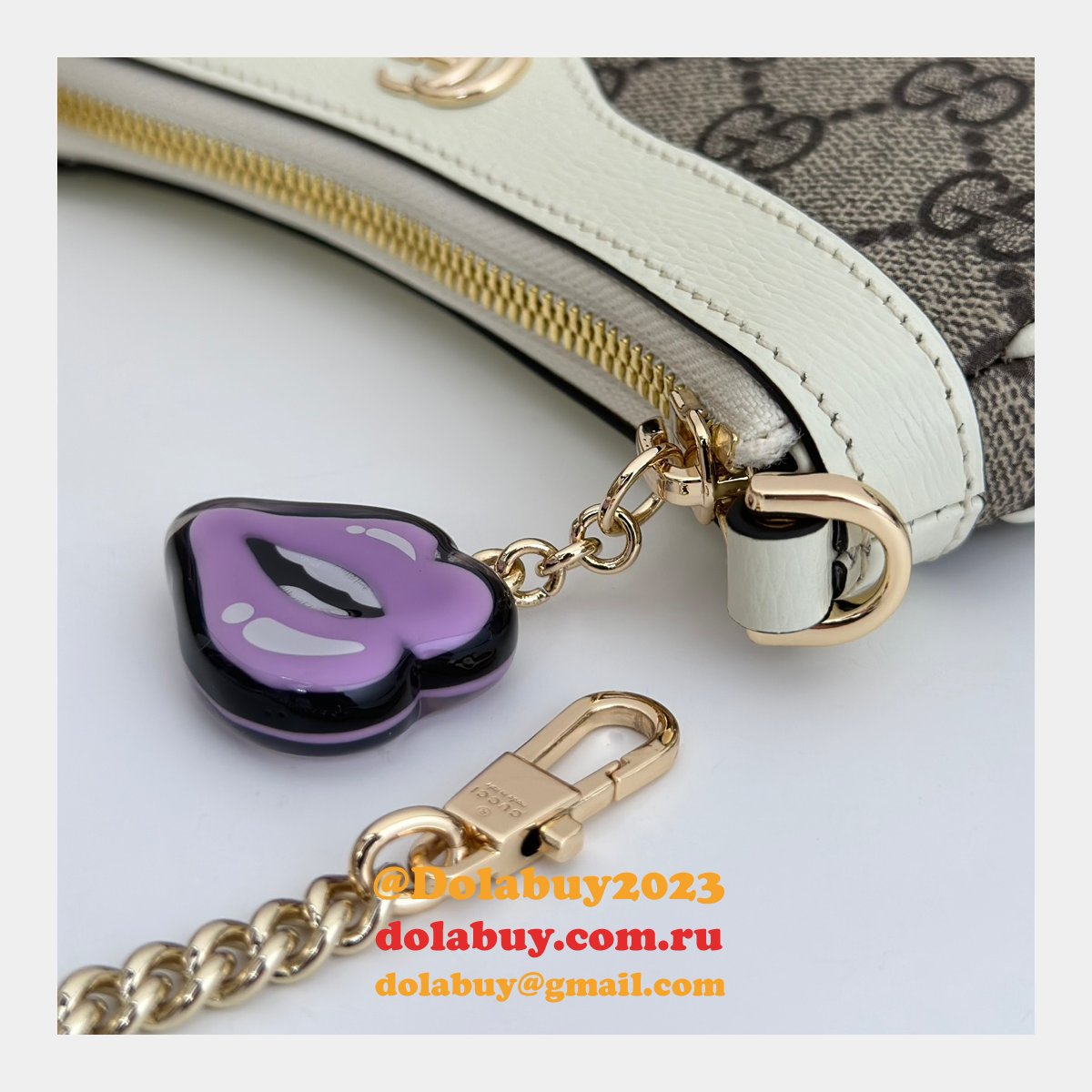 inspired G*u*i 784732 gg super mini shoulder charm bag