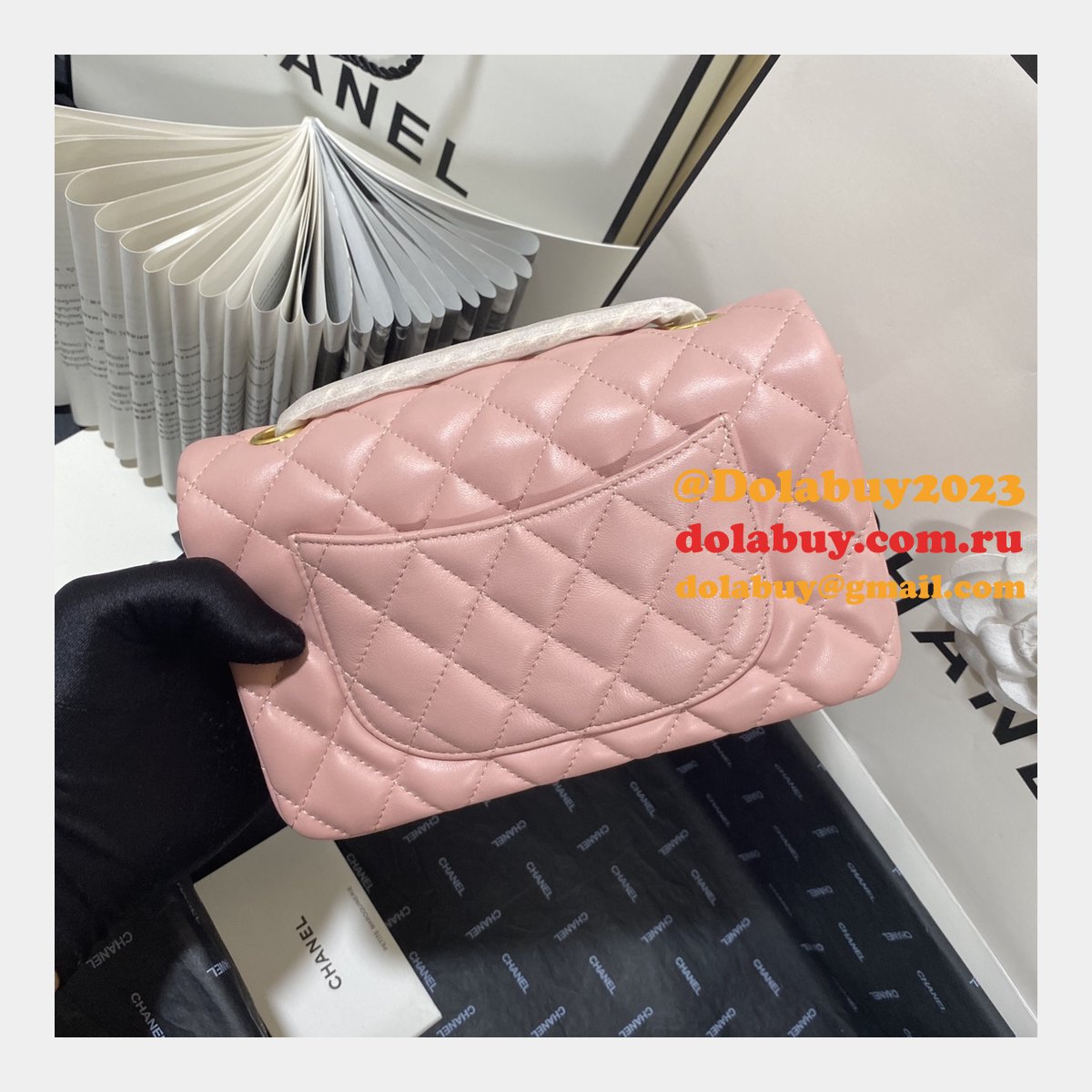 Fashion CC Lambskin Flap Designer 20CM Bag 1116