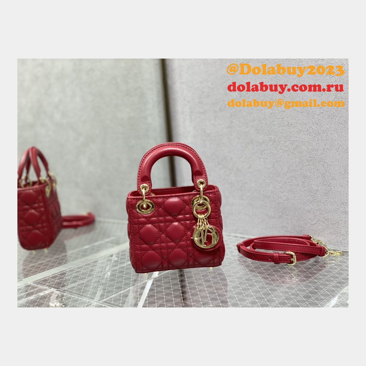 Replica Fashion Dior Micro Lady 1:1 Mirror 12CM Bag