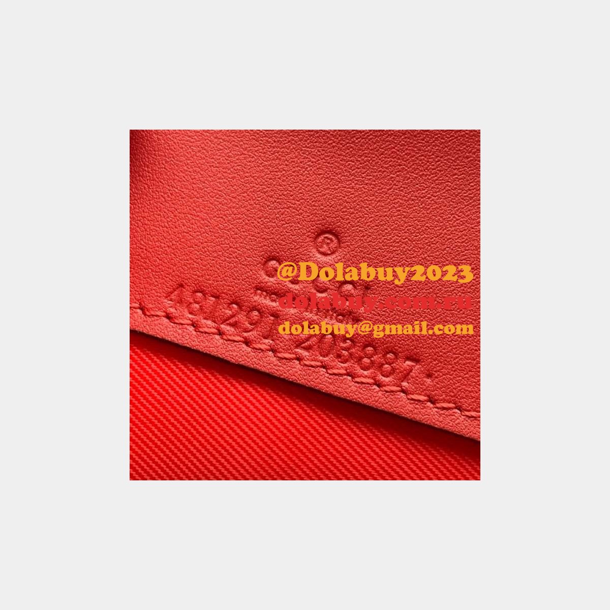 G*u*i designer beige gg supreme mini bag with cherries