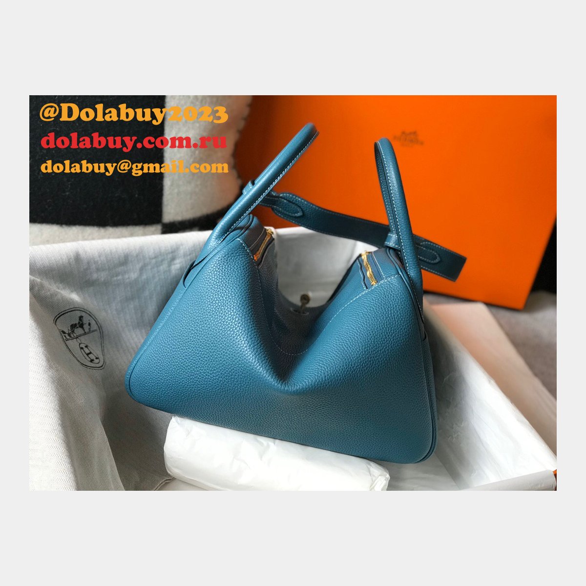 Hermes Replica Blue Lindy 26cm Bags Sale Outlet Online