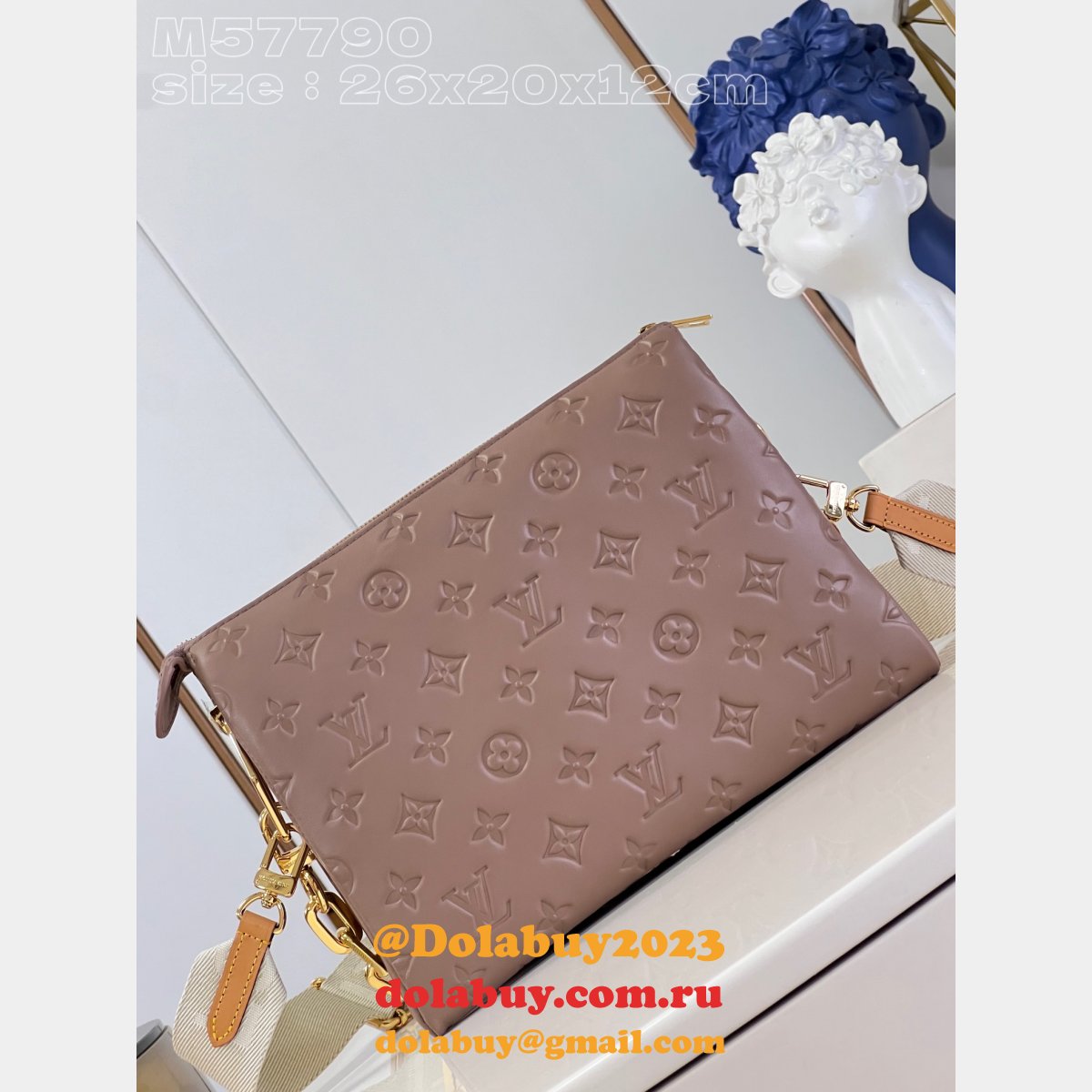 Designer Coussin PM M57790 Replica Louis Vuitton Khaki Bag