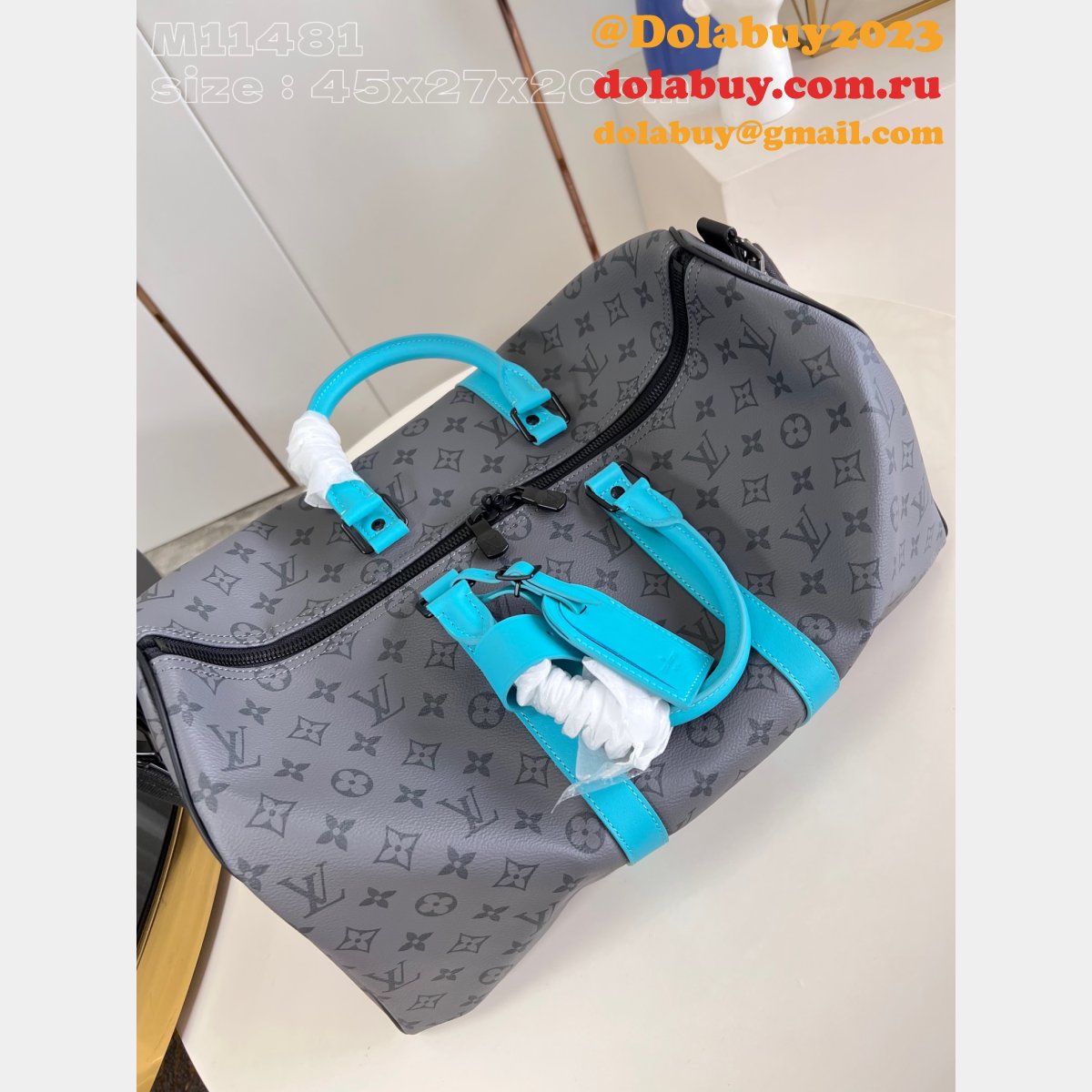 Louis Vuitton Replicas Top Quality M11481 Keepall Bandouliere Men Bag