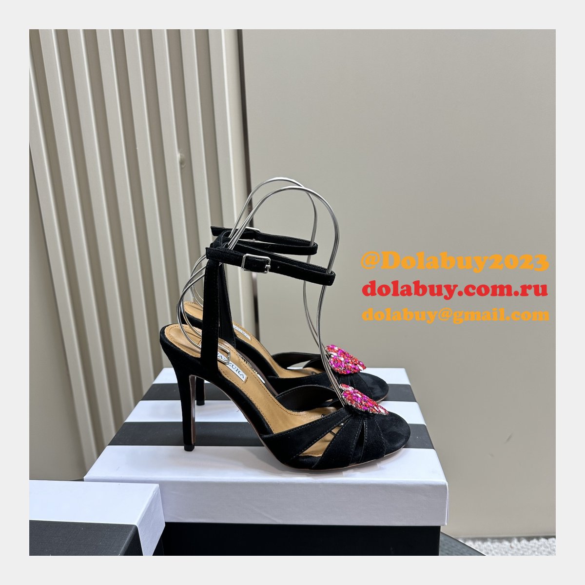 Wholesale Cheap Aquazzura Heels 8.5cm Sandals Perfect Shoes