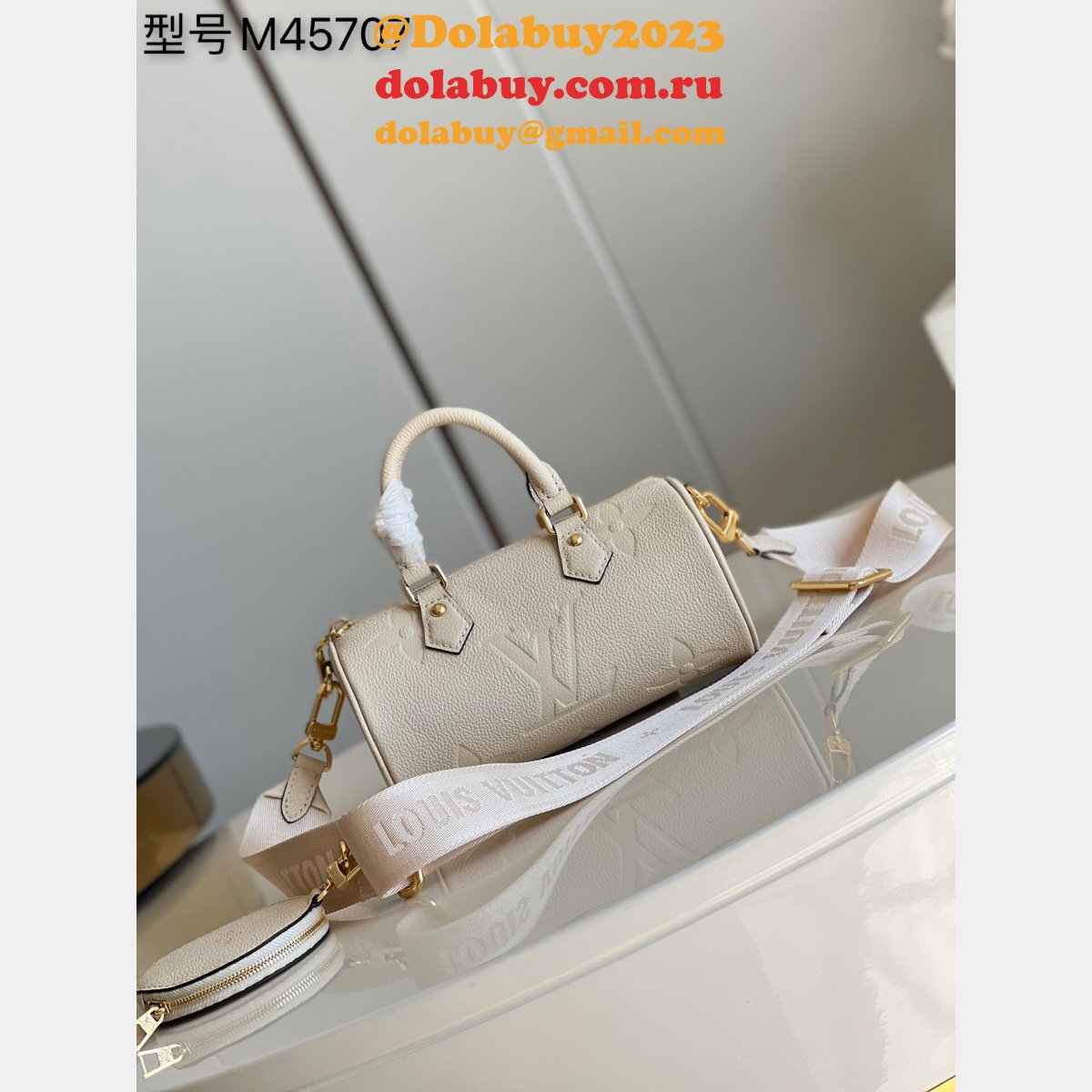 Louis Vuitton 7 Star Fake M45707 Papillon BB Monogram Empreinte Leather