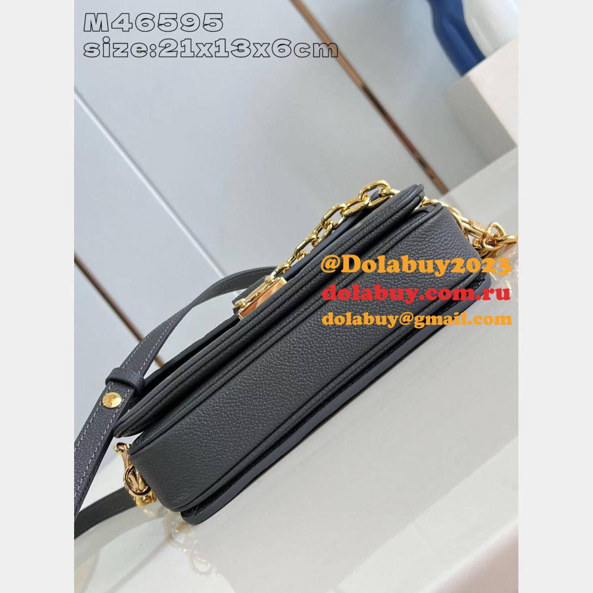 Replica Louis Vuitton Pochette Métis East West M46595 Perfect Bag