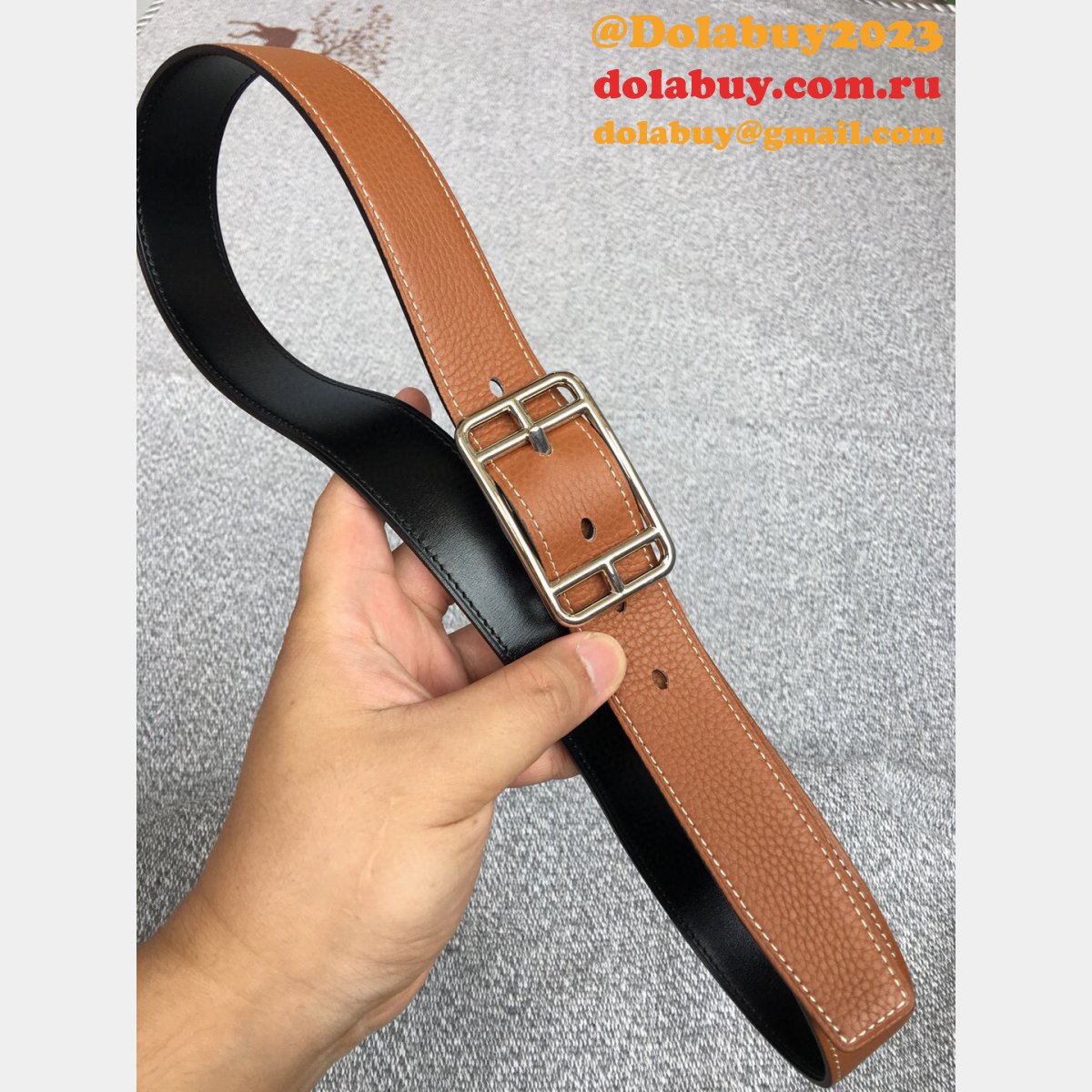 Get the Designer Fake Look with the Hermes 32mm Belt Dupe