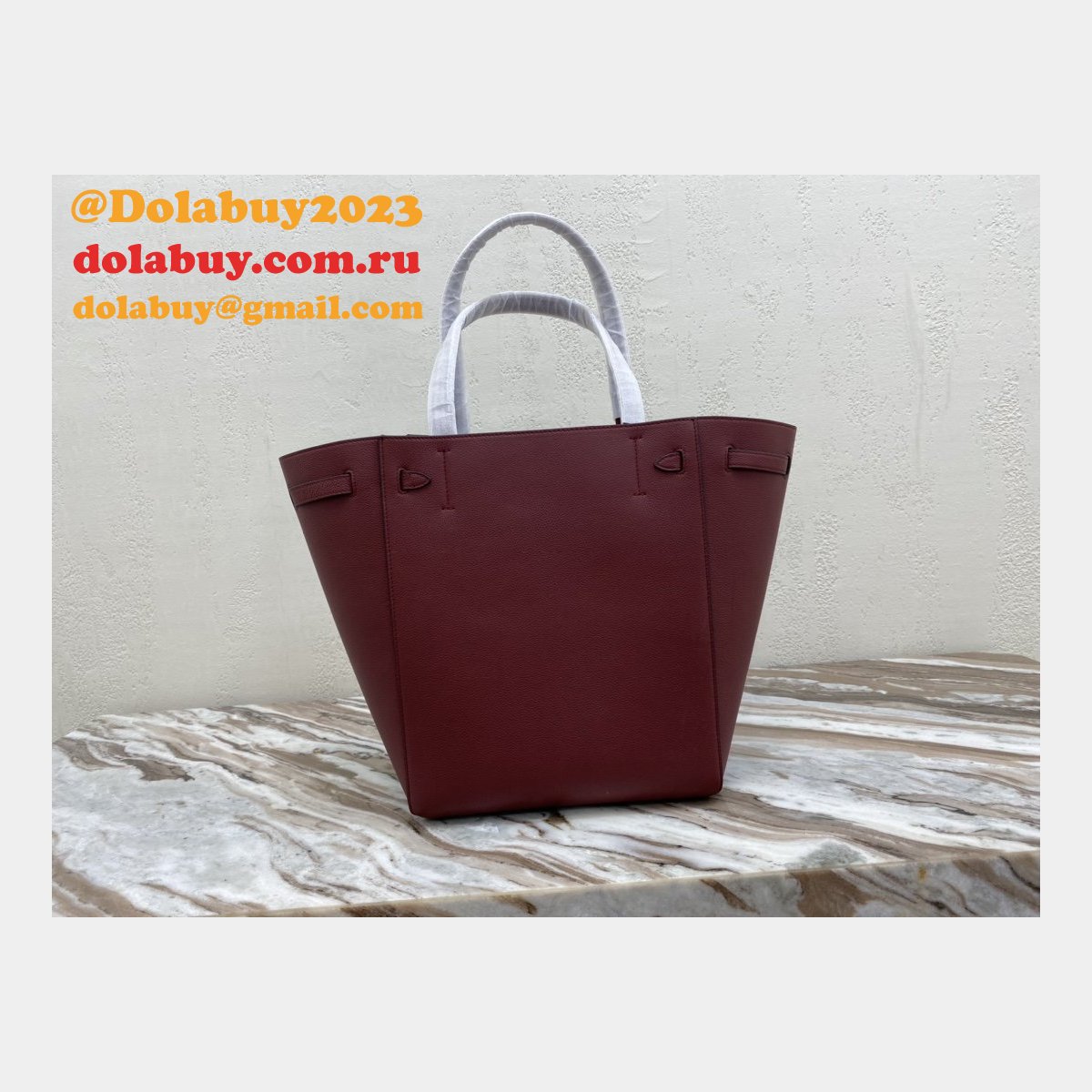 Céline Cabas Wine Red Phantom Luggage Phantom Luggage