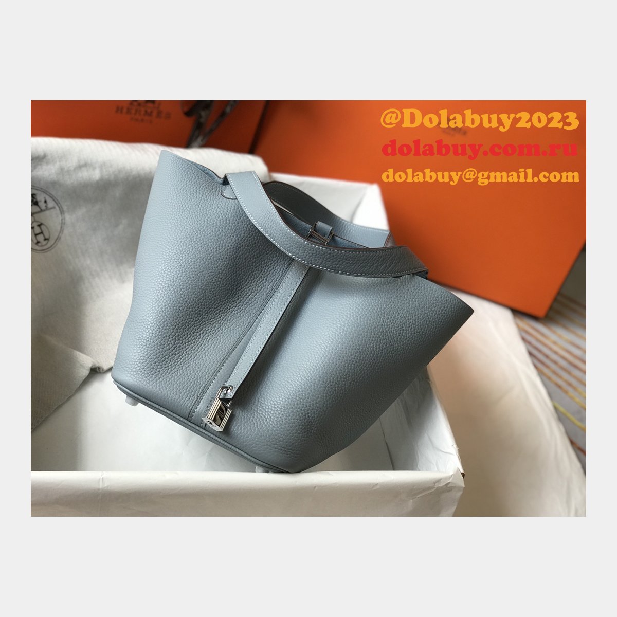 Designer Hermes Picotin Bags 18/22CM Silver Replica Best Online