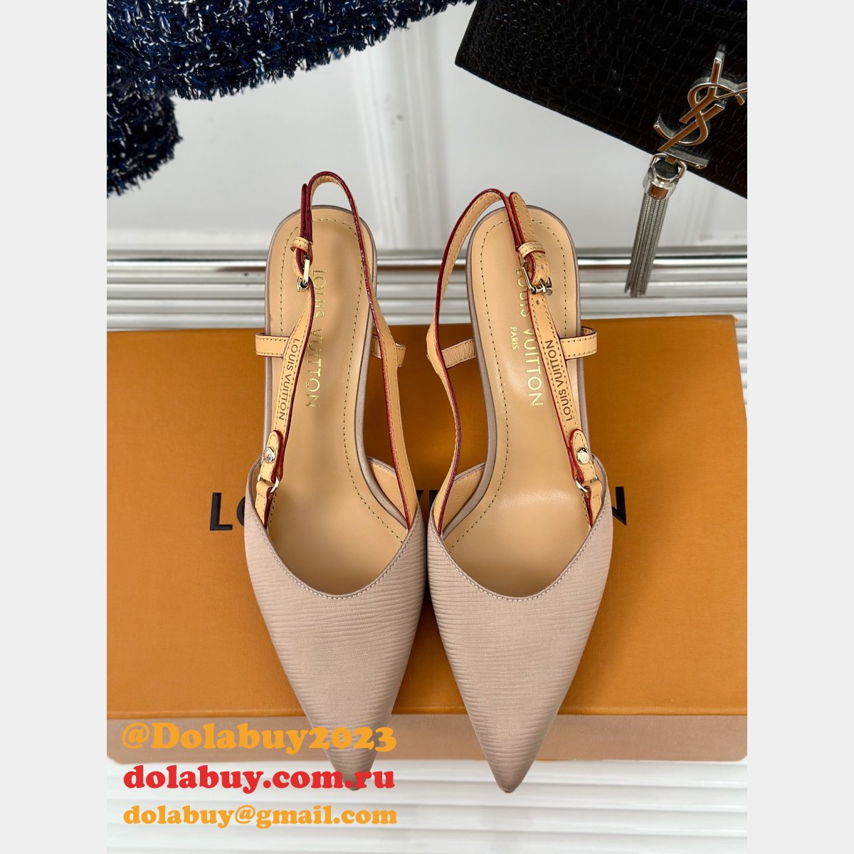 Top Quality Louis Vuitton Blossom Slingback Pumps Perfect