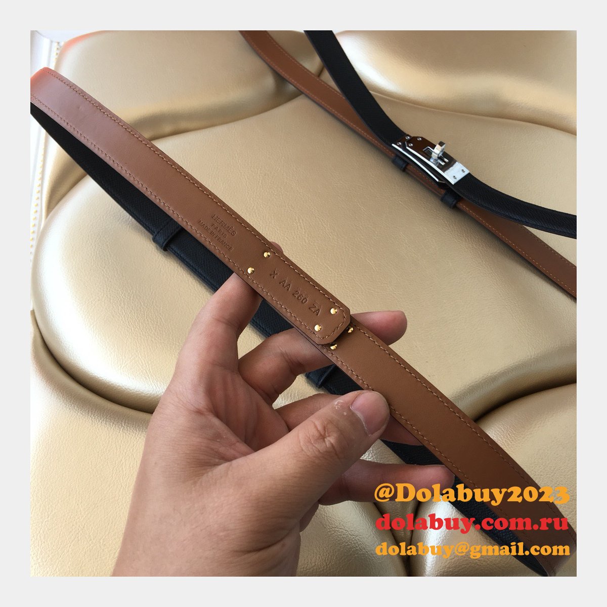 7 Star hottest selling hermes kelly thin belt 17mm