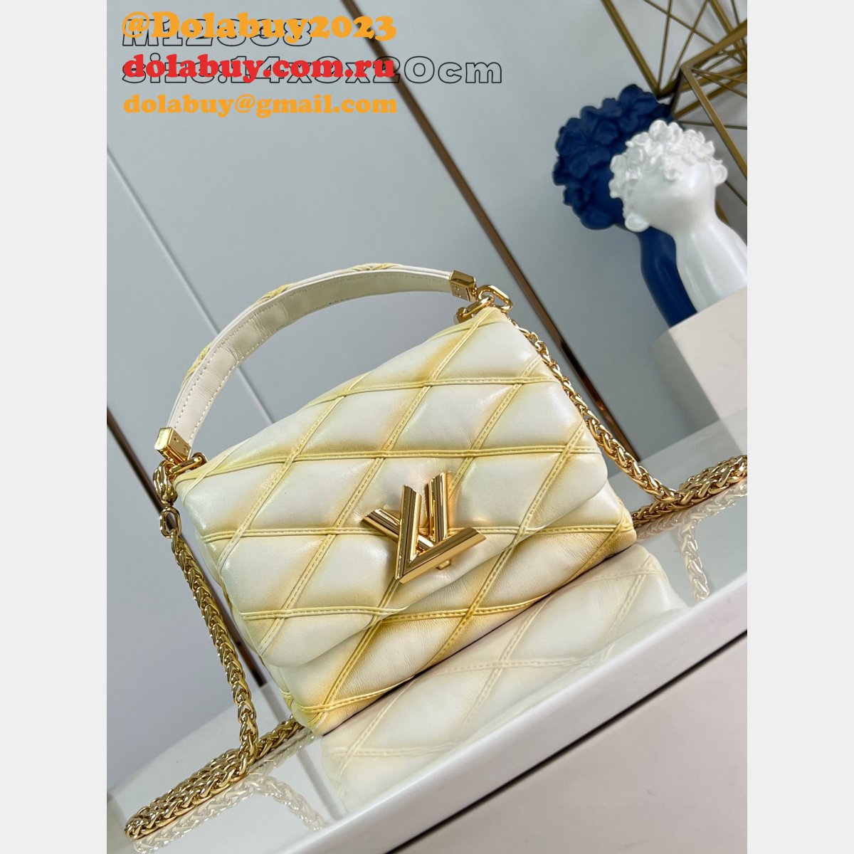 Best AAA+ M12004 Louis Vuitton GO-14 PM 1:1 Mirror Bag
