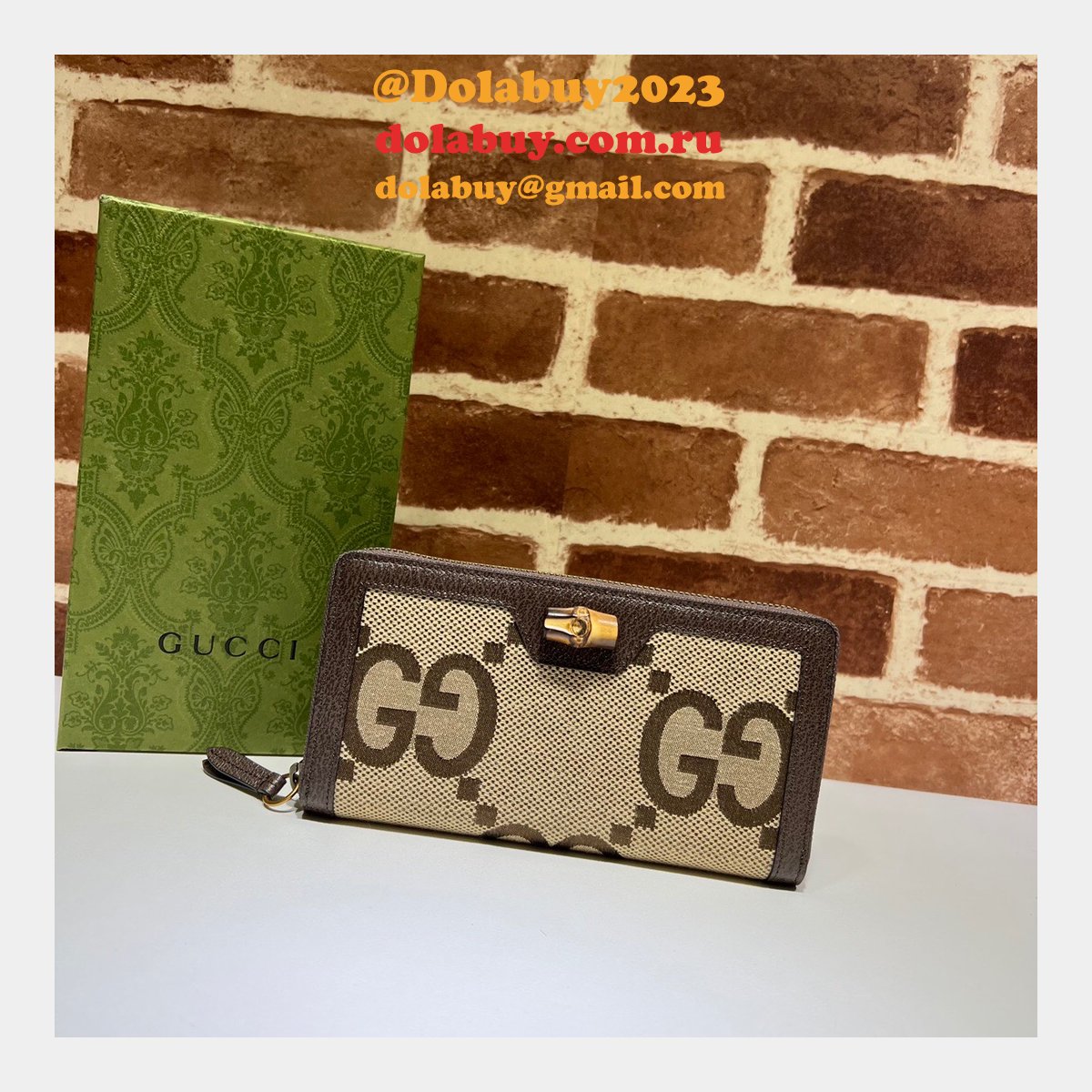 knockoff G*u*i high quality diana diana jumbo gg 658634 wallet