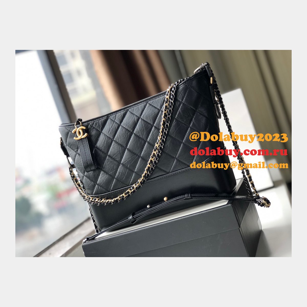 Best CC Gabrielle hobo bag 28cm All Black