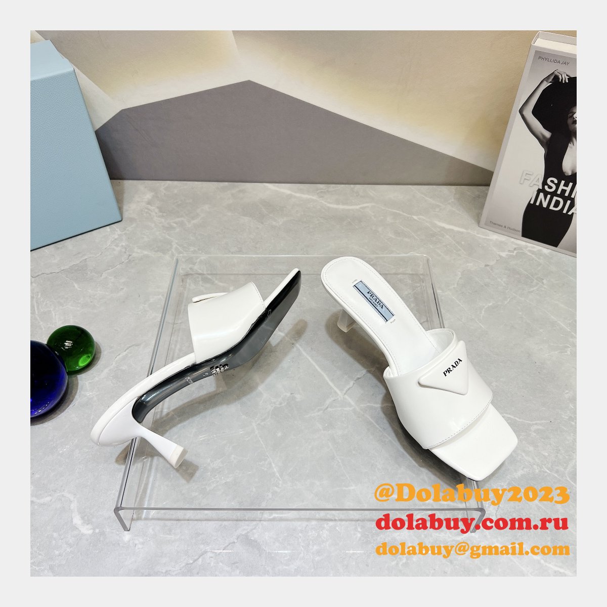 Top Quality Duplicate REPLICA PRADA LEATHER SLIPPERS