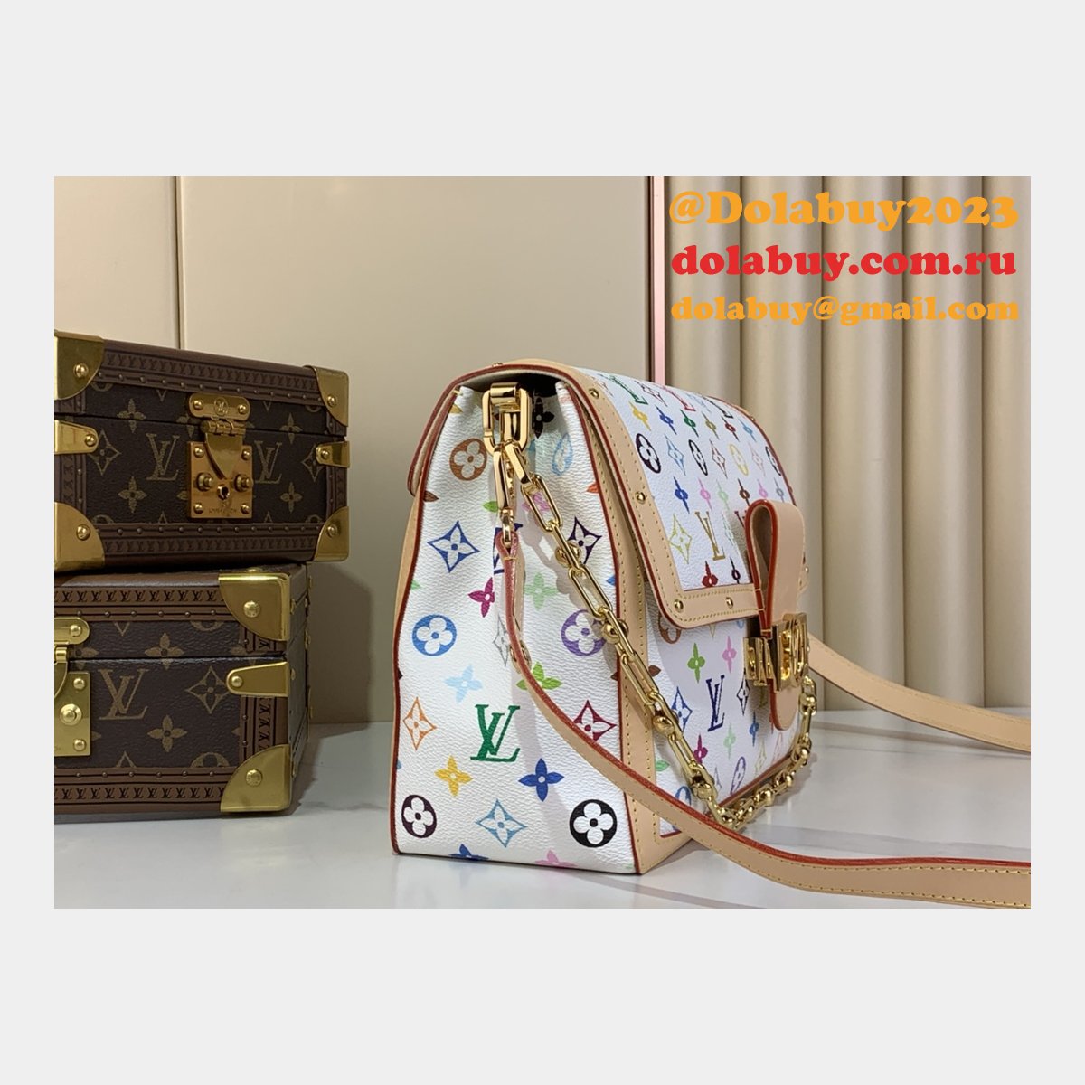 Louis Vuitton M13255 LV x TM Dauphine Soft GM Other Monogram Canvas Bag