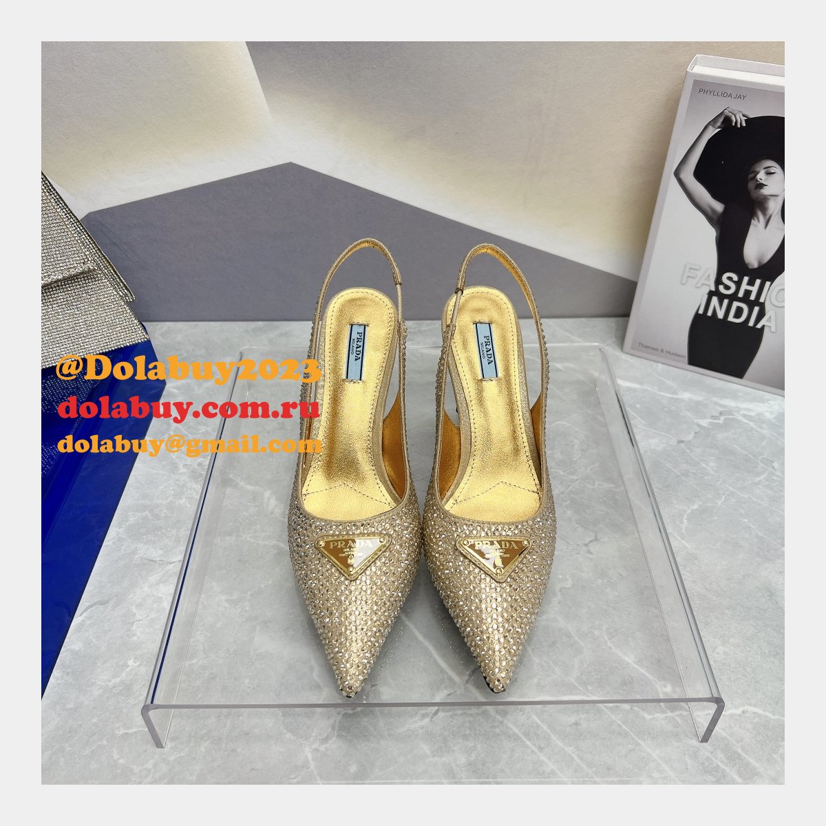 7 Star DESIGNER PRADA REPLICAS FASHION 2023 HIGH HEEL SHOES