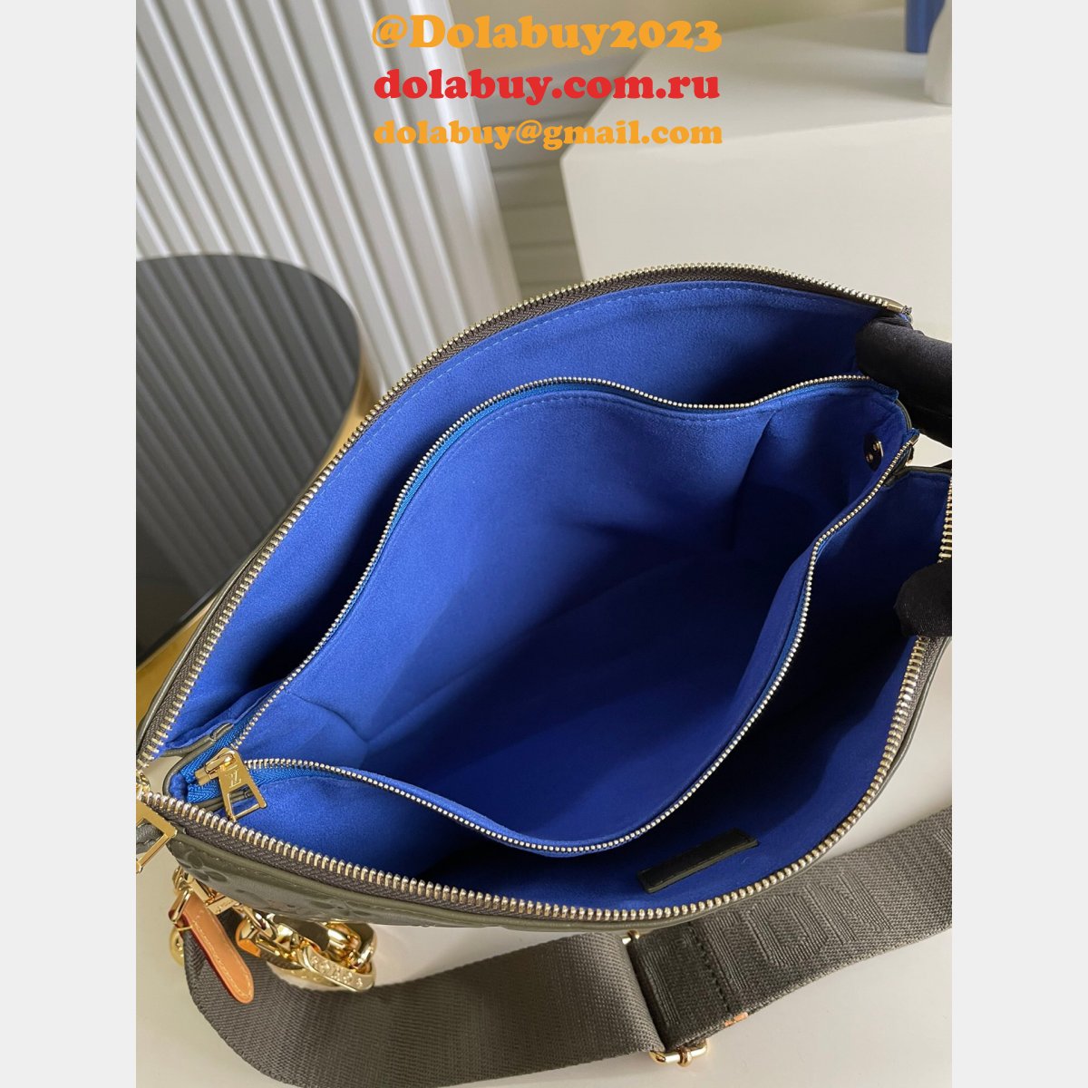 Quality Louis Vuitton Replicas Coussin Other Leathers M57782 Khaki Green