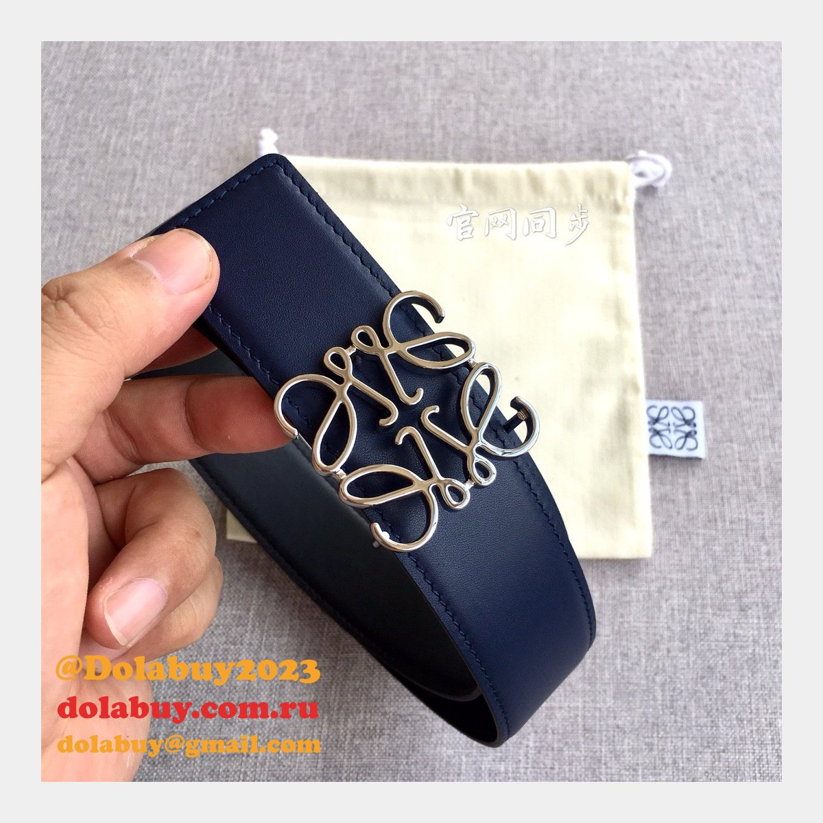 Loewe Designer Replica Top 4.0CM Width Double-Sided Cowhide Belt