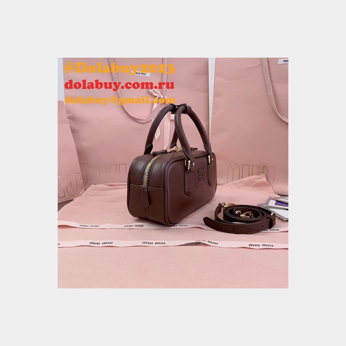 Wholesale Miu Miu Arcadie Leather Bag 5BB142