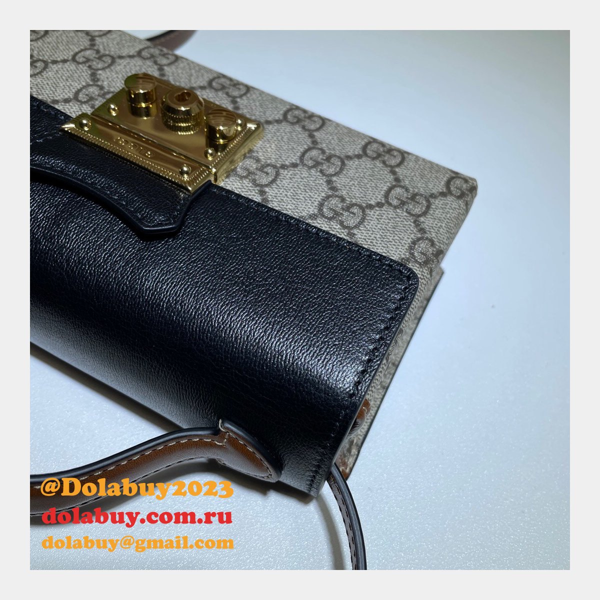 G*u*i replica 7 star 652683 padlock mini bag gg supreme cheap