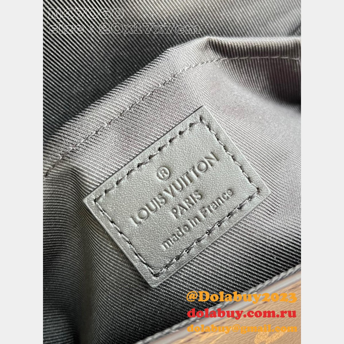 Luxury Louis Vuitton M47060 Montsouris Messenger 1:1 Mirror Bags