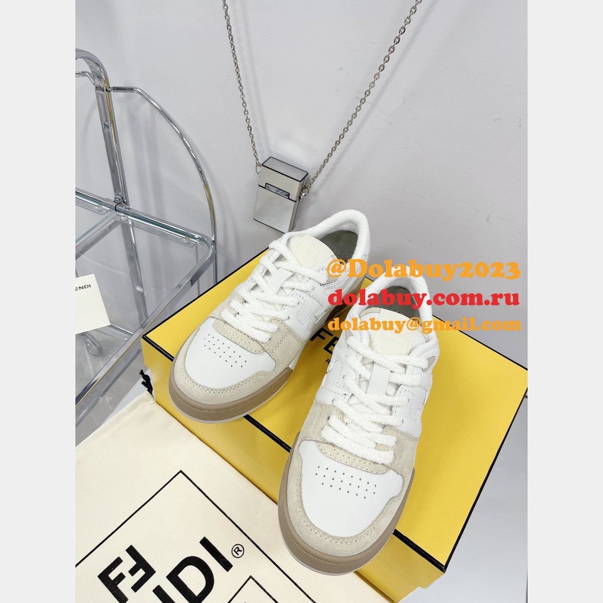 best quality replica F**di match tup f logo shoes and sneaker