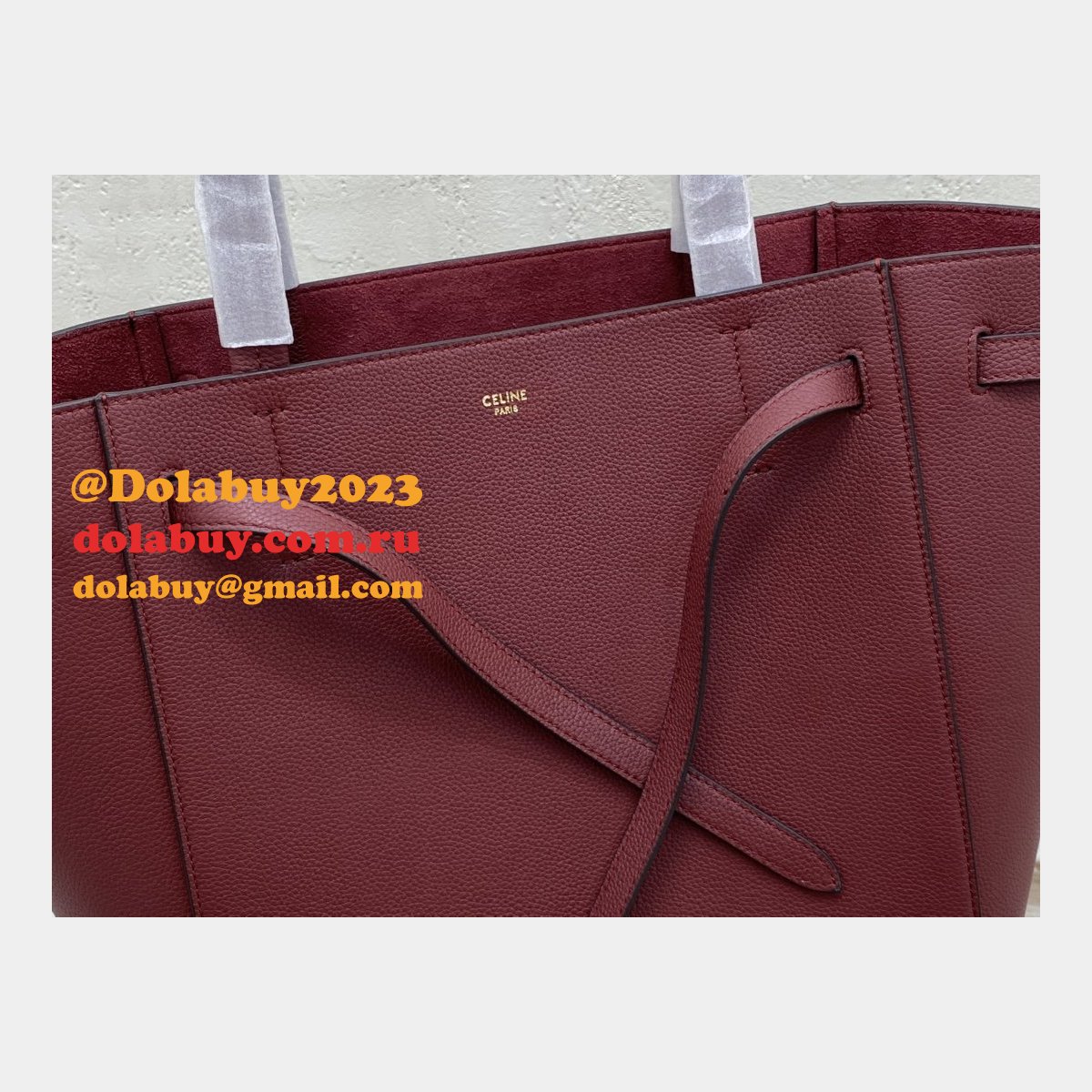 Céline Cabas Wine Red Phantom Luggage Phantom Luggage