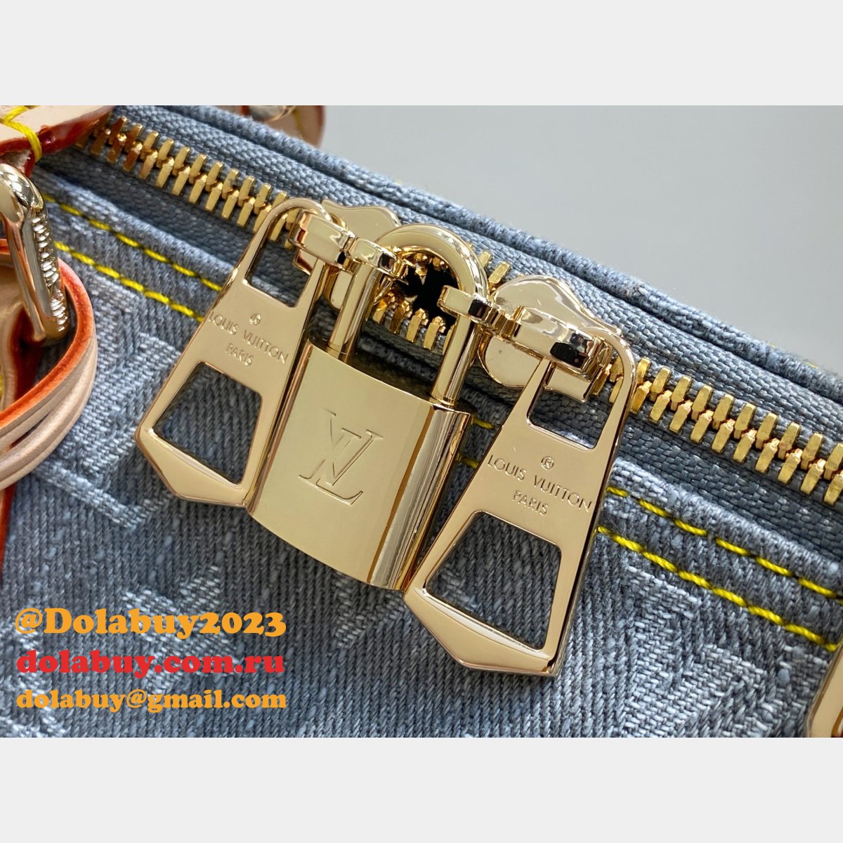 Louis Vuitton Speedy Soft 30 Bag M13344 Luxury Monogram Denim Grey
